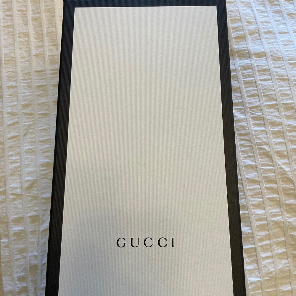 Gucci Shoe Box with two shoe bags.